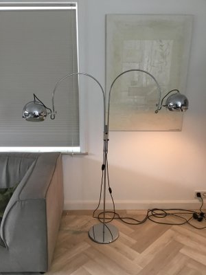 Arc Globe Floor Lamp from Gepo Amsterdam, 1970s-SU-1003420