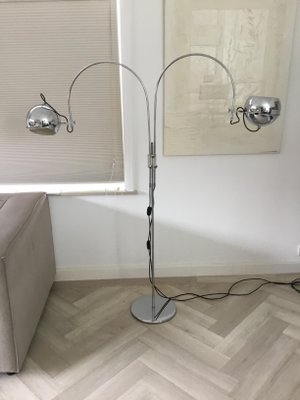 Arc Globe Floor Lamp from Gepo Amsterdam, 1970s-SU-1003420