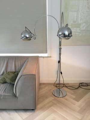 Arc Globe Floor Lamp from Gepo Amsterdam, 1970s-SU-1003420