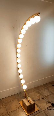 Arch Brass Floor Lamp with 16 Lights-QLH-1122081