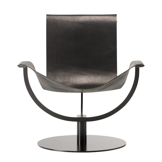 Arch Chair in Black Leather by Martin Hirth for Favius