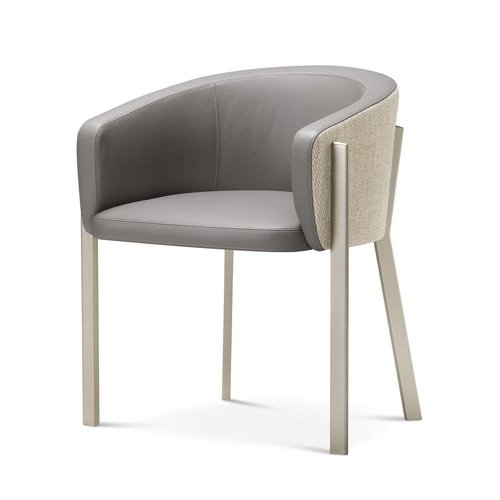 Arch Gray Leather Armchair by Richard Hutten