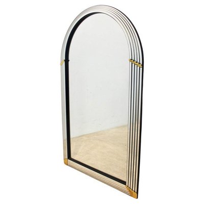 Arch Layered Mirror with Brass Accents by Deknudt Belgium-MO-1795068