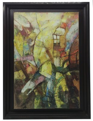 Archer - Abstract Painting, Oil on Canvas - Alfonso Pragliola - Italy-YUW-912418