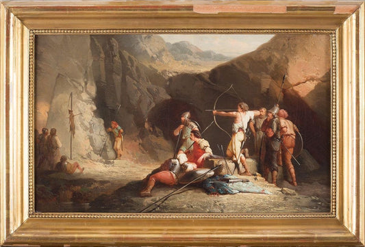 Archery - Oil on Canvas by an Anonymous French Master end of 18th/Early 19th End of 18th Century-Beginning of 19th Century