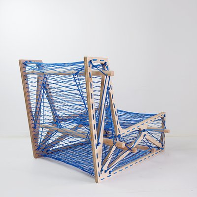 Architect's Work Lace-Up Lounge Chair-NYF-2019053