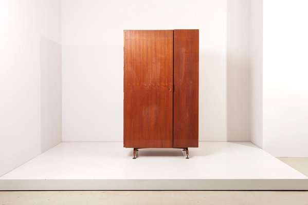 Architectural Wooden Cabinet, Italy, 1950s-SFD-1056790