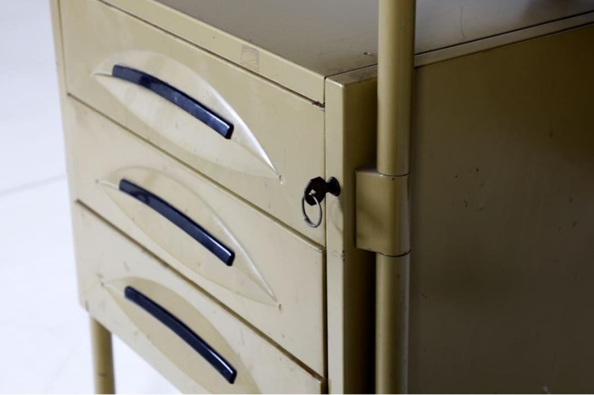 Arco Office Desk with Drawers in Metal by BBPR for Olivetti, 1962