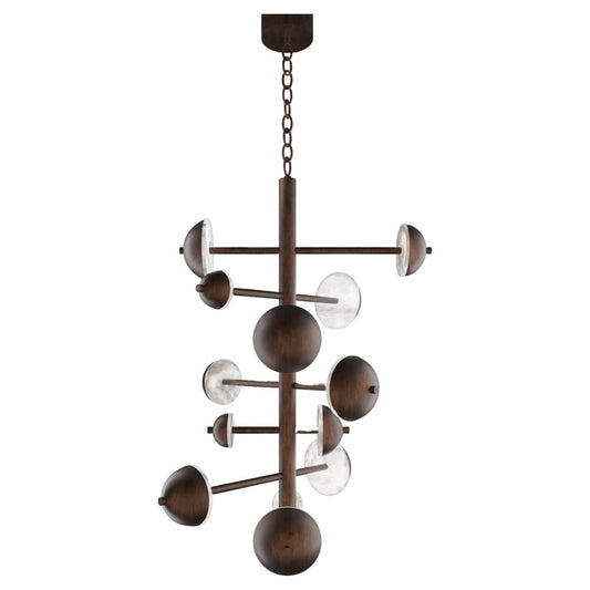 Ares Ruggine of Florence Metal Chandelier by Alabastro Italiano