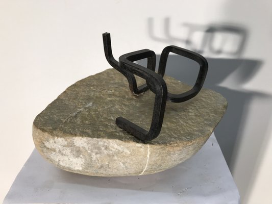 Ariel Elizondo Lizarraga, Assis, 2023, Steel & Stone Sculpture-QNR-1769569