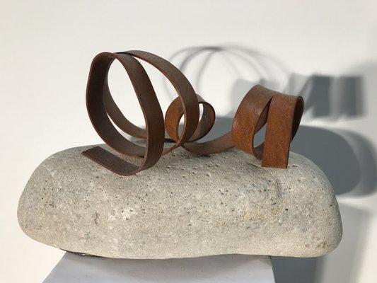 Ariel Elizondo Lizarraga, Guggenheim, 2023, Stone & Corten Steel Sculpture-QNR-1769054