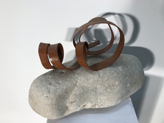 Ariel Elizondo Lizarraga, Guggenheim, 2023, Stone & Corten Steel Sculpture-QNR-1769054