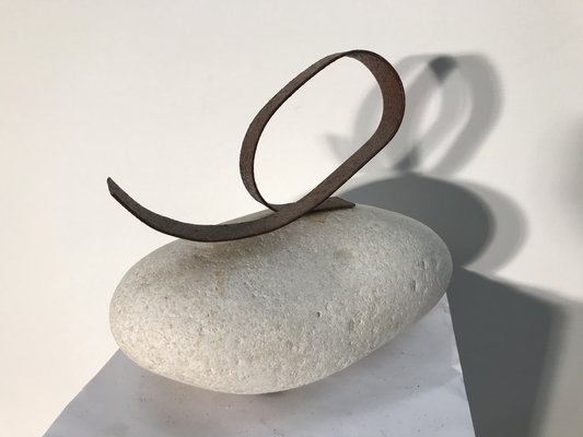 Ariel Elizondo Lizarraga, Le sauteur, 2023, Stone & Corten Steel Sculpture-QNR-1769078