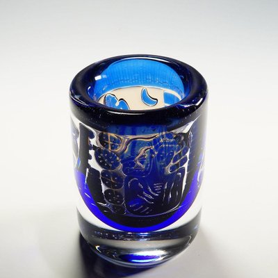 Ariel Gondoliere Vase attributed to Edvin Öhrström for Orrefors, Sweden, 1980s-KJP-1410535