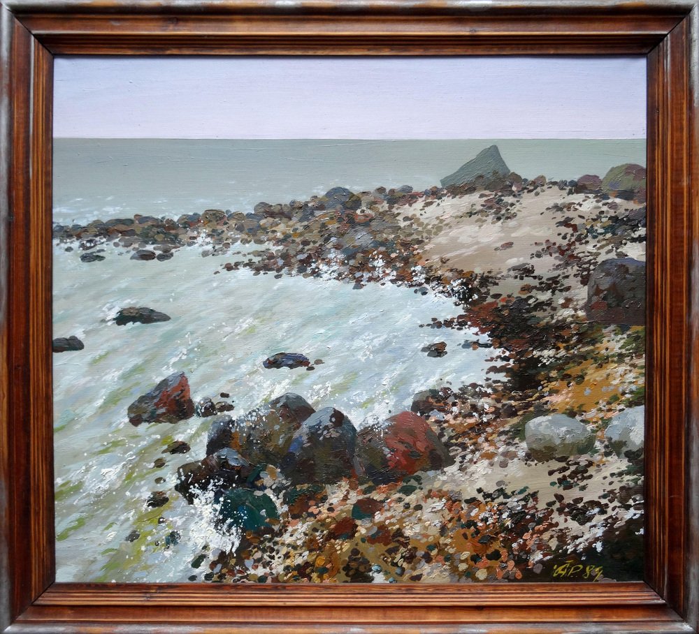 Arija Paikule, Sea, 1989, Oil on Canvas