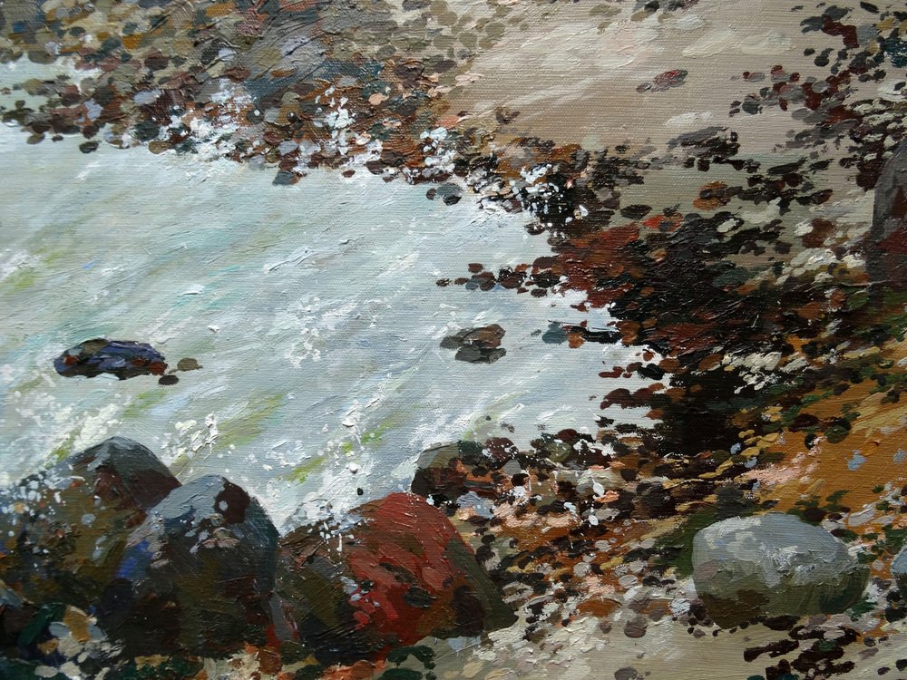 Arija Paikule, Sea, 1989, Oil on Canvas