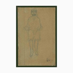 Aristide Maillol, Female Figure, Pastel Drawing, Early 20th Century-ZCI-1762154