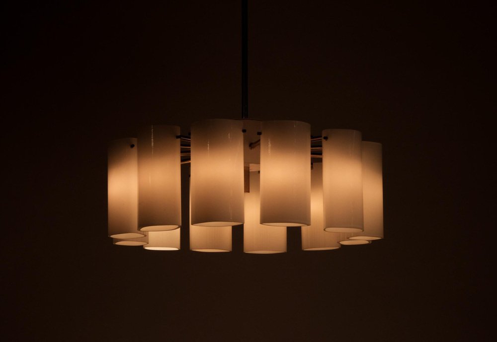 Ark Chandelier attributed to Gert Nyström for Fagerhults, Sweden, 1969