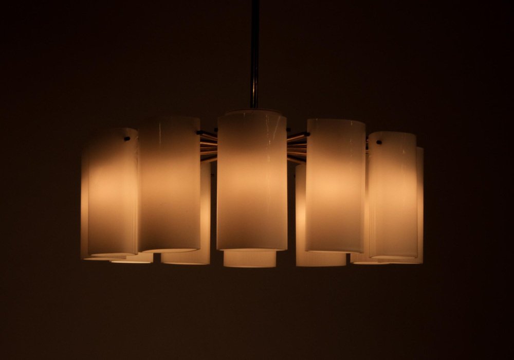 Ark Chandelier attributed to Gert Nyström for Fagerhults, Sweden, 1969