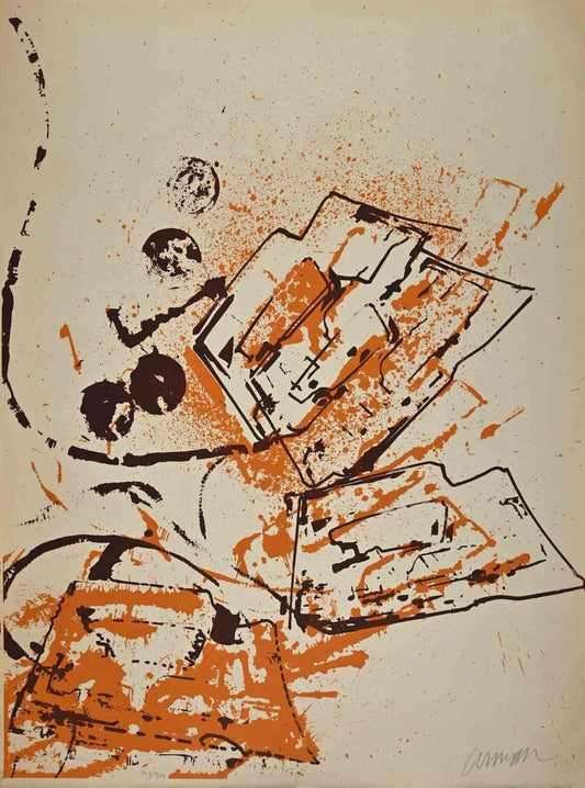 Arman, Abstract Composition, 1980s, Lithograph