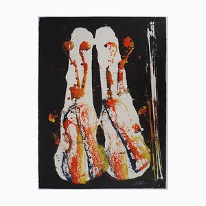 Arman, Chicago Riffle, Traces of Violins, Oil on Paper-KHH-2039279