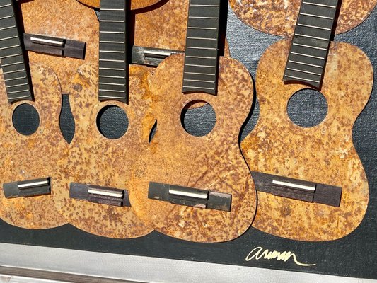 Arman, Guitars, Metal & Wood on Canvas-NEV-2028812