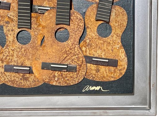 Arman, Guitars, Metal & Wood on Canvas-NEV-2028812