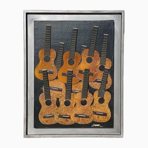 Arman, Guitars, Metal & Wood on Canvas-NEV-2028812