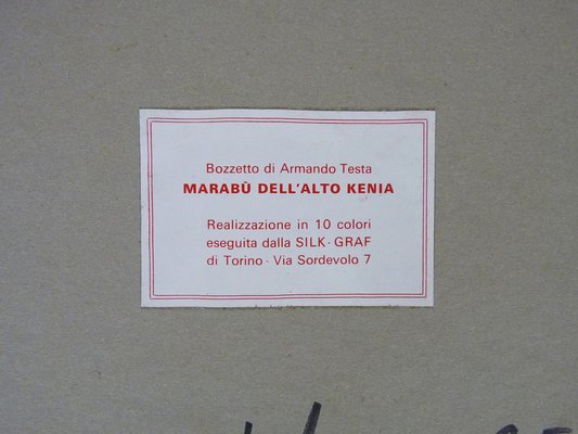 Armando Testa, Marabu dell'alto Kenia, Silkscreen Print, 1976-MZP-1795924