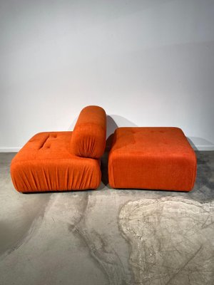 Armchair and Footstool, 1970s, Set of 2-PQP-1398010