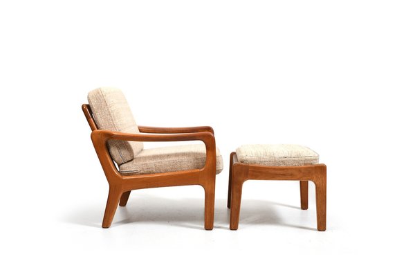 Armchair and Ottoman by Jens-Juul Christensen for Jk Denmark, 1960s, Set of 2-RA-2036209