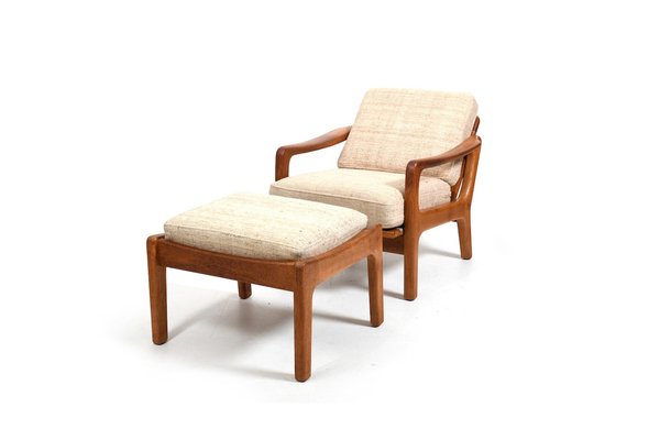 Armchair and Ottoman by Jens-Juul Christensen for Jk Denmark, 1960s, Set of 2-RA-2036209