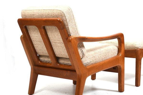 Armchair and Ottoman by Jens-Juul Christensen for Jk Denmark, 1960s, Set of 2-RA-2036209