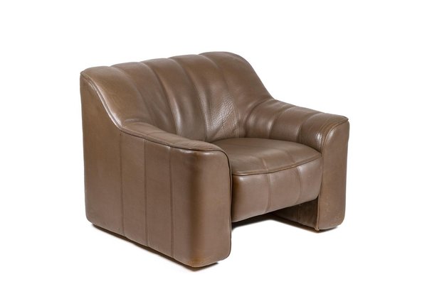 Armchair and Ottoman in Leather, 1970s-CEJ-1135415