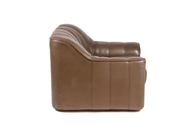 Armchair and Ottoman in Leather, 1970s-CEJ-1135415