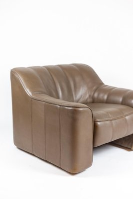 Armchair and Ottoman in Leather, 1970s-CEJ-1135415