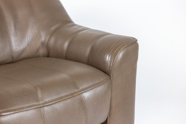 Armchair and Ottoman in Leather, 1970s-CEJ-1135415