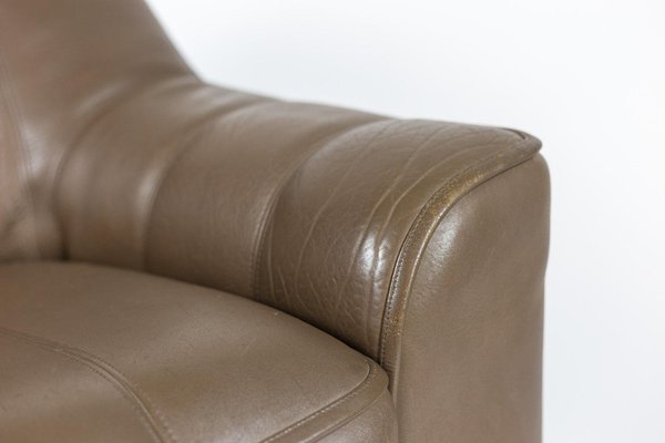 Armchair and Ottoman in Leather, 1970s-CEJ-1135415