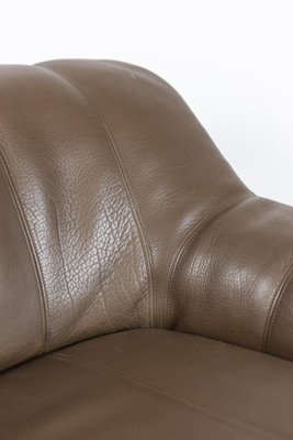 Armchair and Ottoman in Leather, 1970s-CEJ-1135415