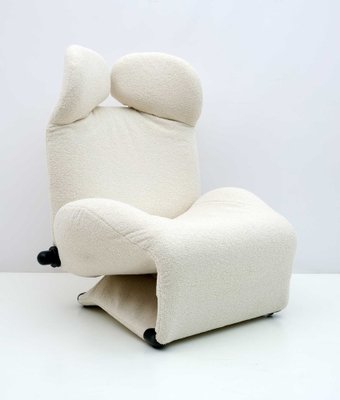 Armchair Boucle attributed to Toshiyuki Kita for Cassina, 1980s-FER-1531229