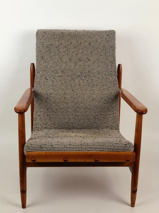 Armchair from Uluv in Cherry Wood, 1960