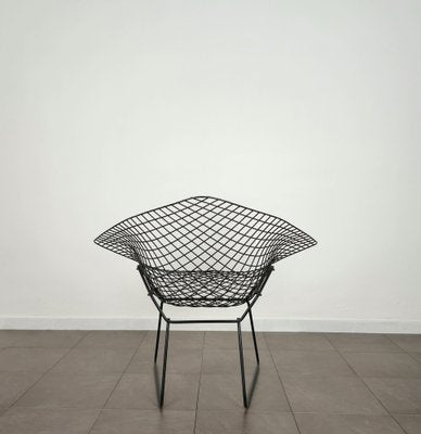 Armchair in Black Enameled Metal attributed to Harry Bertoia for Knoll, United States, 1970s-ZST-1652753