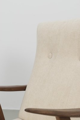 Armchair in Cream Fabric, 1950s-OKG-1788131