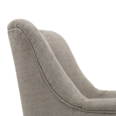 Armchair in Gray Fabric, 1950s-EZ-987923