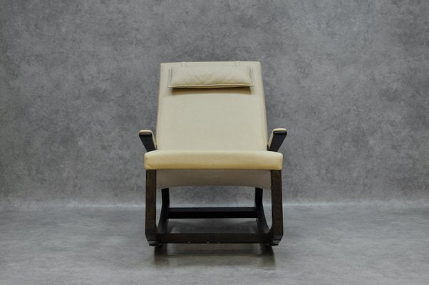 Armchair in Leather and Wood-HDZ-1781219