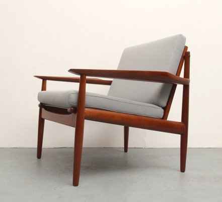 Armchair in Light Gray by Arne Vodder for Glostrup, 1960s-PF-1060327