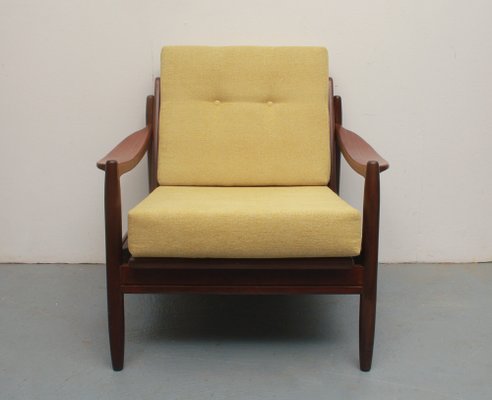 Armchair in Light Yellow Fabric, 1965-PF-1726321