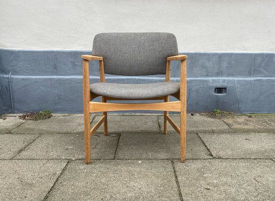 Armchair in Oak by Axle Bender Madsen for Fritz Hansen, 1960s-LCR-1156296