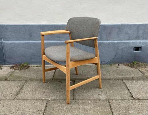 Armchair in Oak by Axle Bender Madsen for Fritz Hansen, 1960s-LCR-1156296