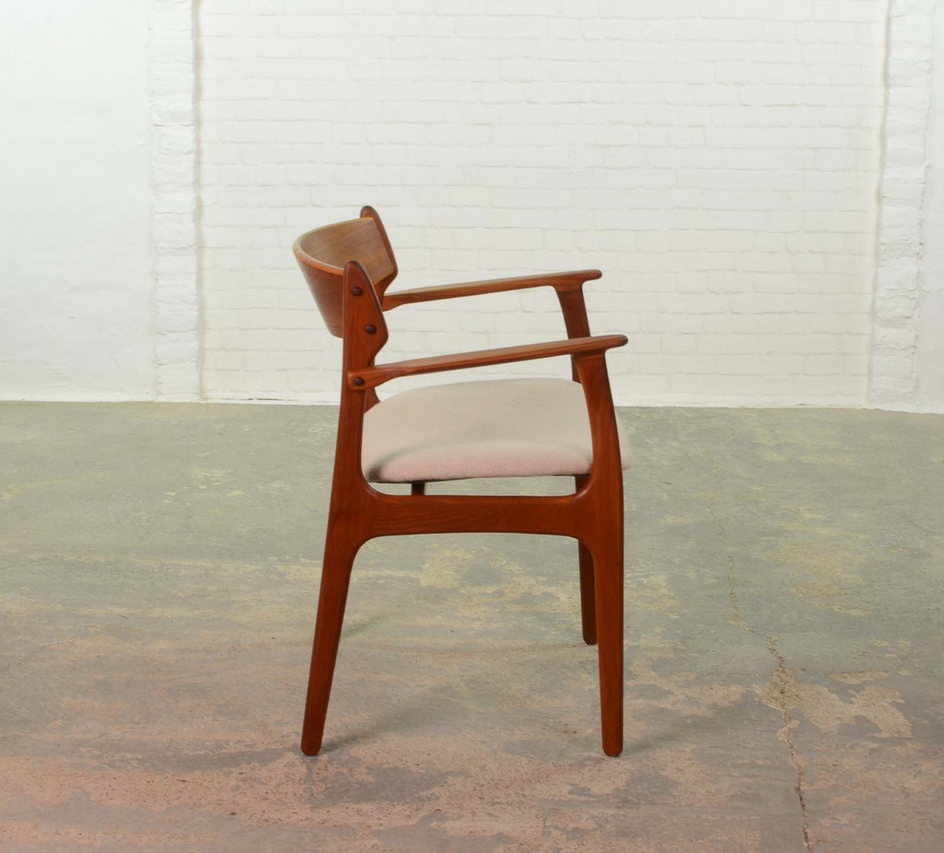 Armchair in Teak by Erik Buch for Oddense Maskinsnedkeri, 1960s